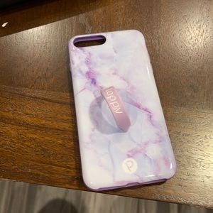 iPhone eight plus loopy case purple marble